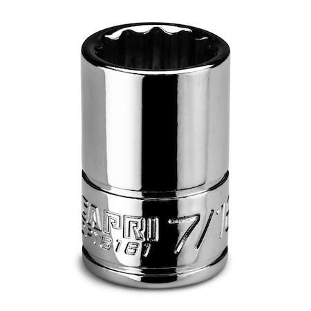 Capri Tools 1/4 in Drive 7/16 in 12-Point SAE Shallow Socket CP16161